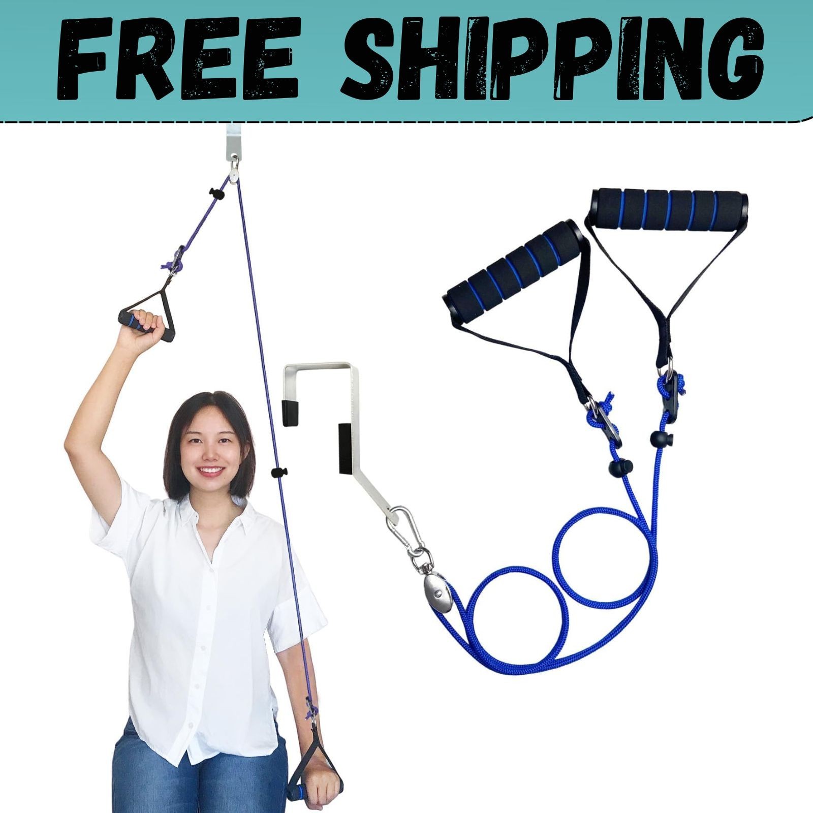 Shoulder Pulley for Physical Therapy, Pulleys for Shoulder Rehab over Door, Shou