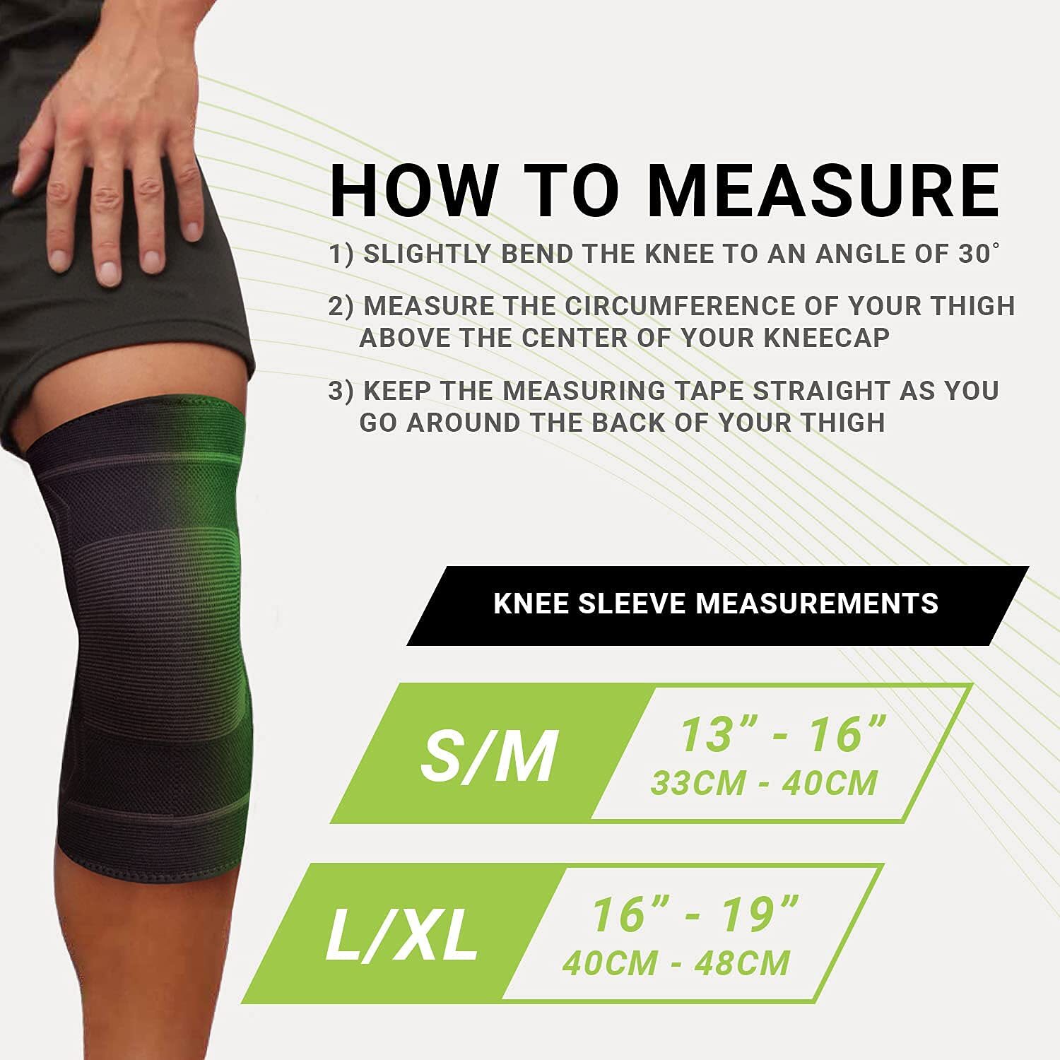 Green Drop Professional Knee Brace – Compression Sleeve Support for Men & Women