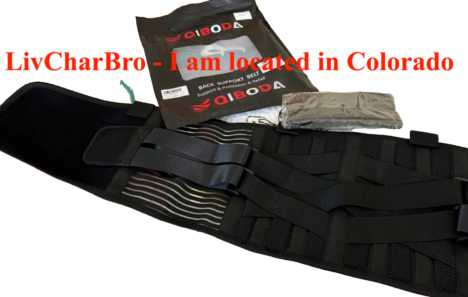 Work Back Support Belt 2 Removable Suspender Straps Back Posture Protector S/M
