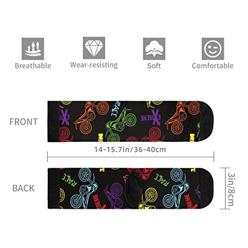 Sigouyinei Casual Funny Funky Novelty Socks For Men Women 1 Black and White2