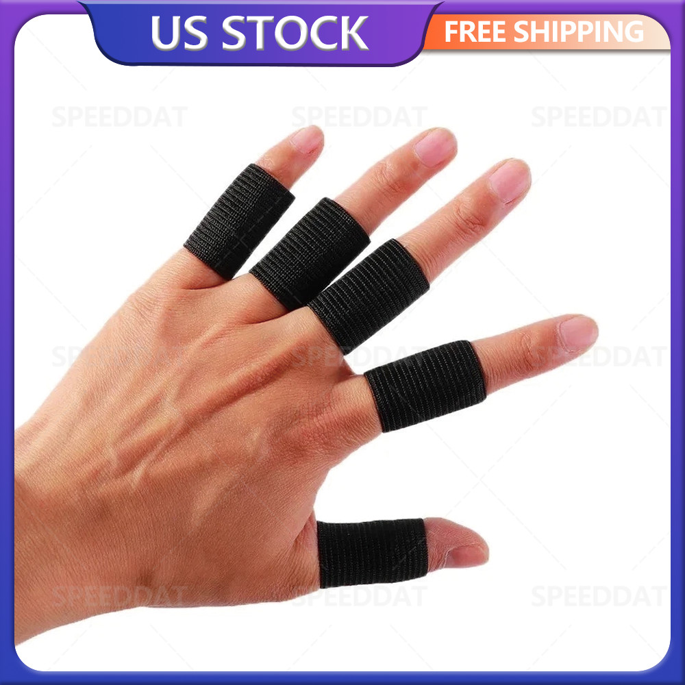 10 Pcs Finger Sleeve Compression Supports Protectors Thumb Brace Finger Sleeves