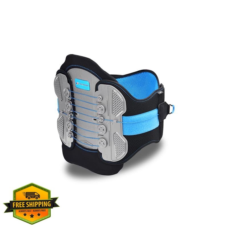 T TIMTAKBO LSO Back Brace Grey Blue 2XL/3XL