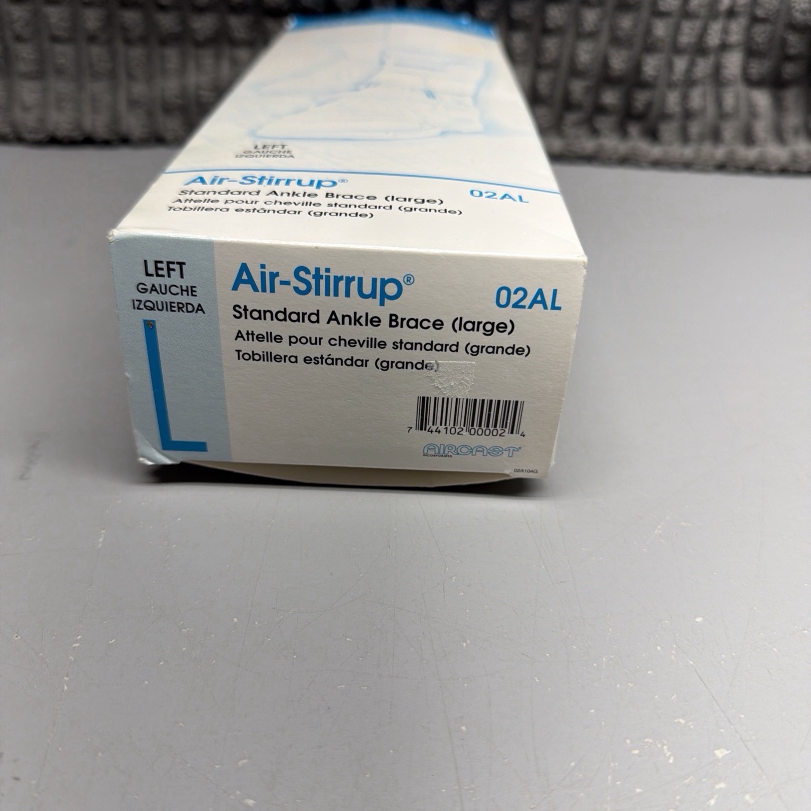 Aircast Air Stirrup 02AL Ankle Support Brace Standard Left Foot Large NIB