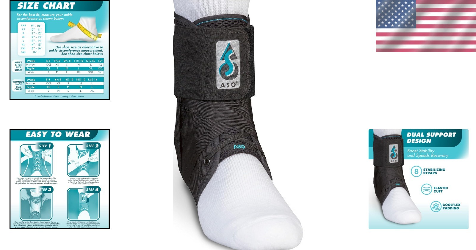Breathable ASO Ankle Stabilizer – Comfortable Support for Active Lifestyles