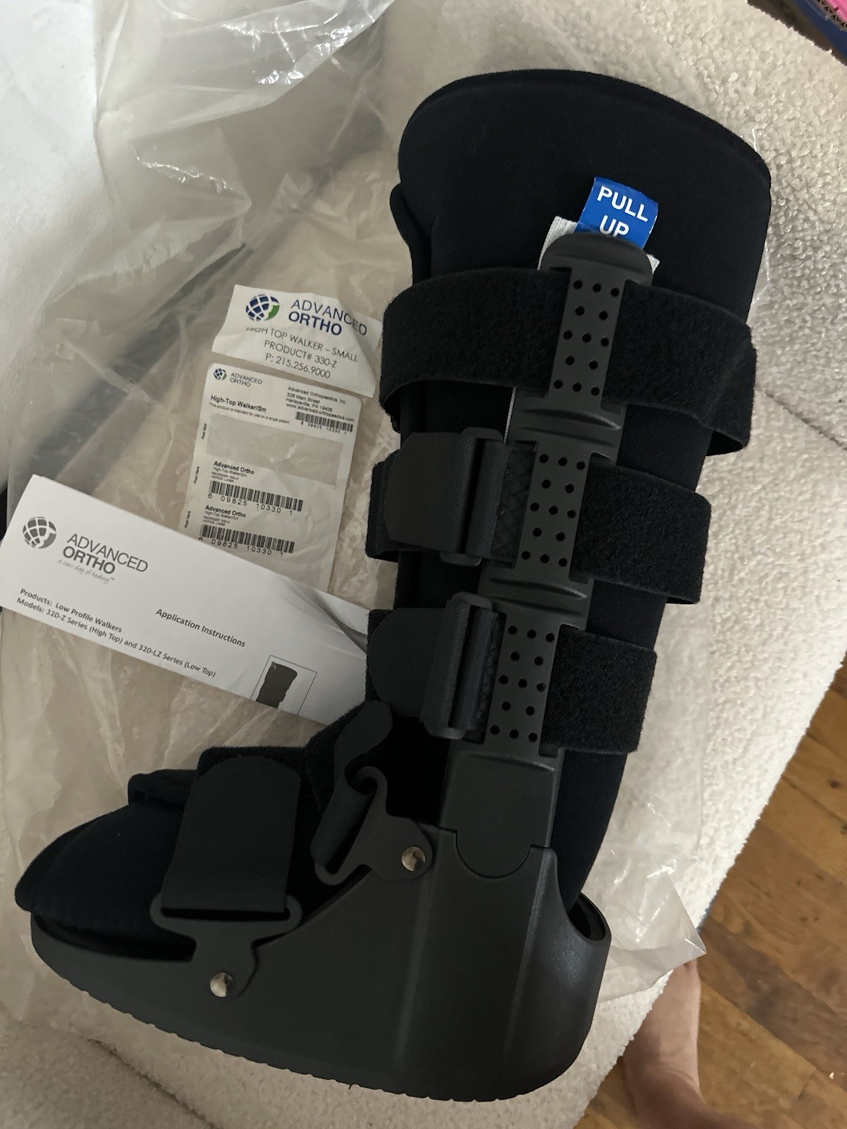 Advanced Ortho High-Top Walker Boot Size Small Low Profile Walker