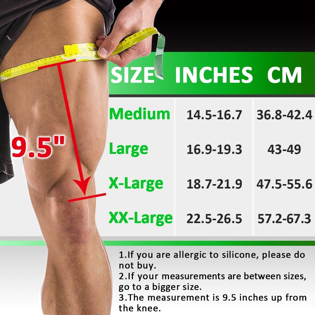 Thigh Compression Sleeves Hamstring Support Brace Wrap Upper Leg Muscle Men