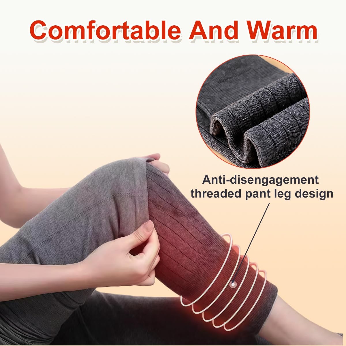 Unisex Cashmere Wool Knee Brace Pads Winter Warm Thermal Knee Warmers Sleeve