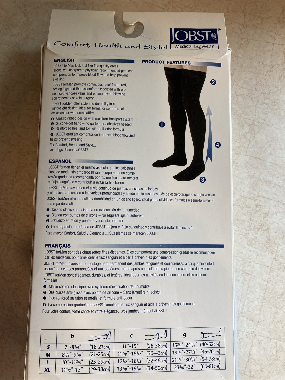 JOBST RELIEF COMPRESSION THIGH STOCKINGS 15-20 mmhg Supports
