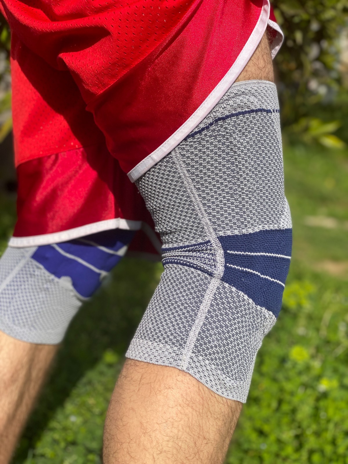 Bauerfeind GenuTrain Size 5 Knee Joint Hinge Brace Patella Support Sleeve ACL