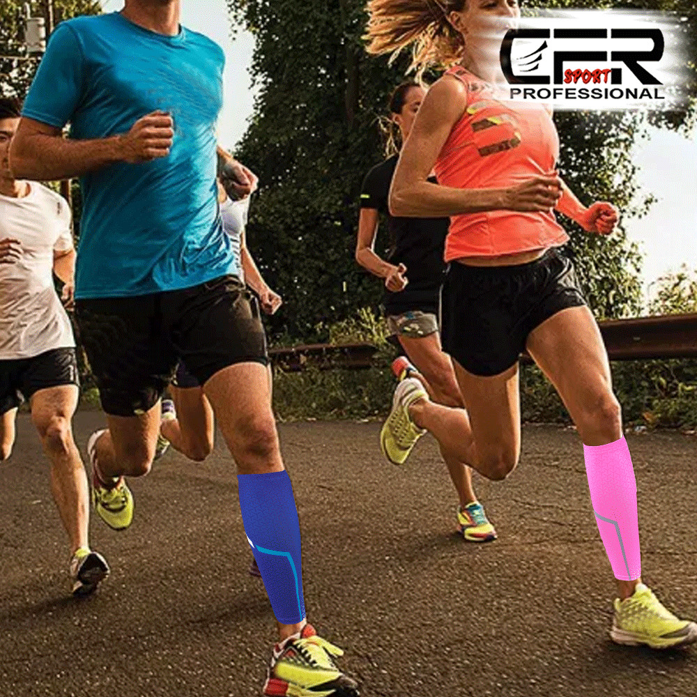 Compression Sleeve Leg Calf Brace Support Socks Sport Gym Pain Relief Men Womens