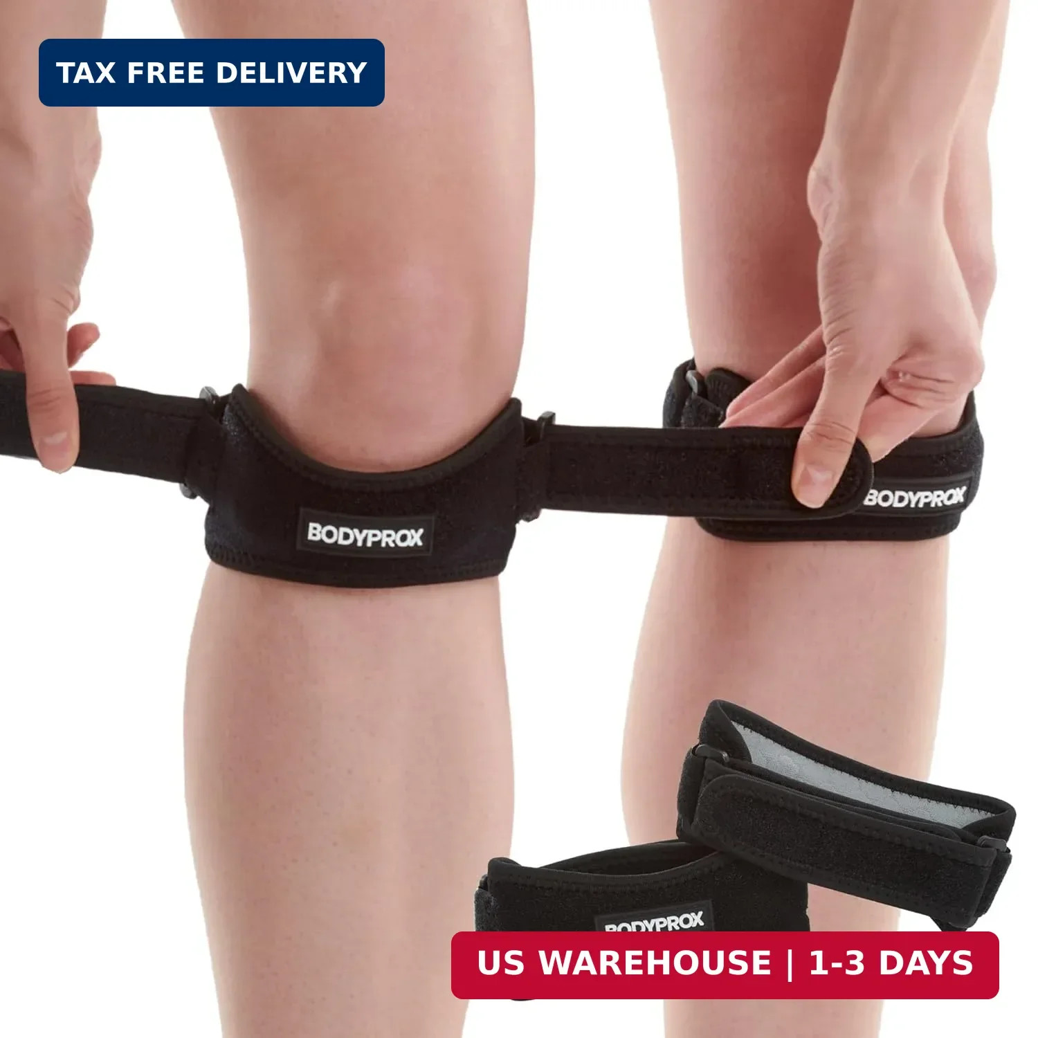 Patella Tendon Knee Strap 2 Pack,Knee Pain Relief Support Brace | Hiking, Soccer