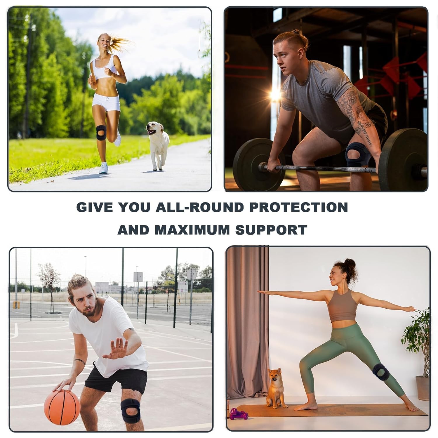 Knee Brace Support Neoprene Patella Stabilizing Compression Straps Adjustable US