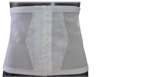 34″ to 37″ WOMEN BACK SUPPORT BELT BRACE RIBS GIRDLE WHITE MESH w/ BACK PAD 2X !