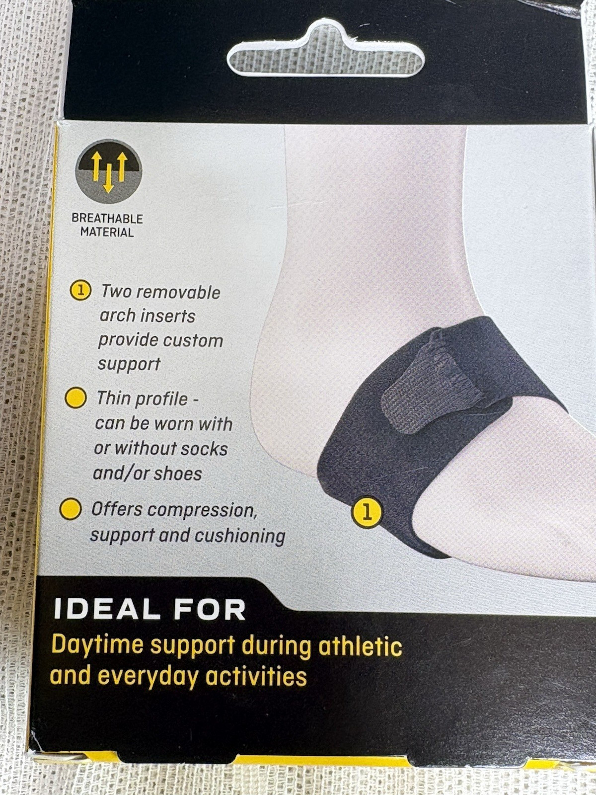 New 3M Futuro Foot Therapeutic Arch Support Adjustable Moderate Support, 1 Pair