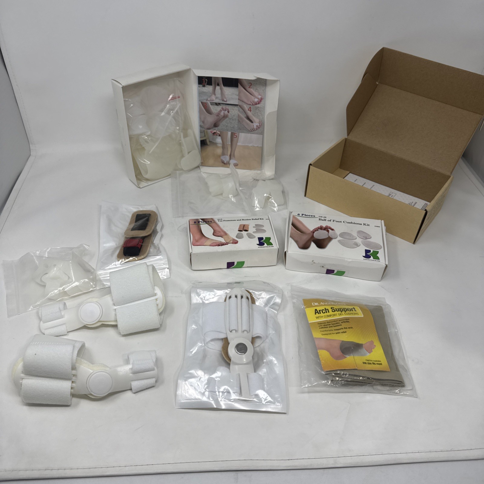 Complete Orthopedic Bunion Corrector and Relief Kit Hallux Valgus Care Big Lot