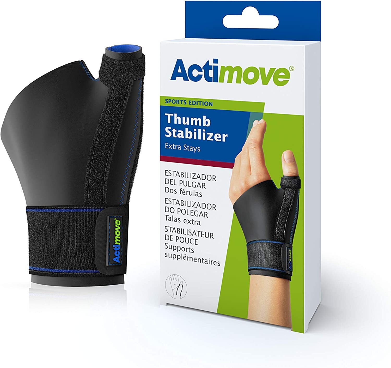 Actimove Thumb Stabilizer Extra Stays (Black) Small/Medium