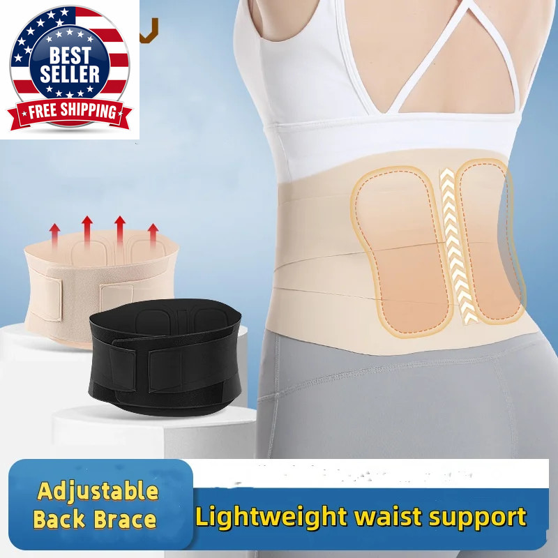 1PC Adjustable Back Brace for Lower Back Pain,Breathable Back Support Belt for M