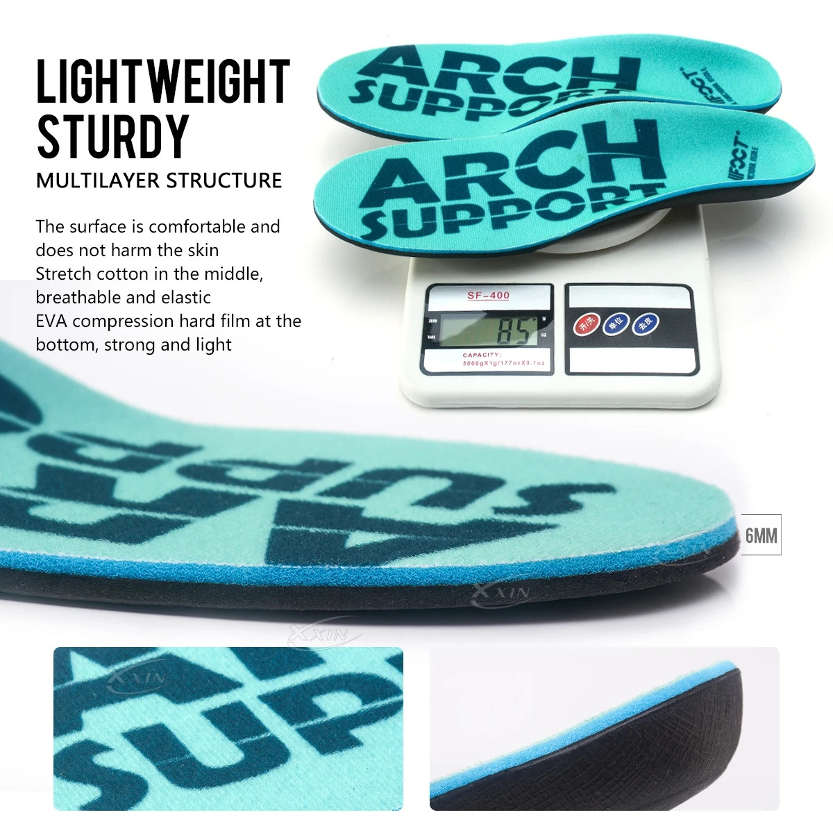 Arch Support Insole Orthopedic Insole Men Women Sport Shoe Insert Flat Foo