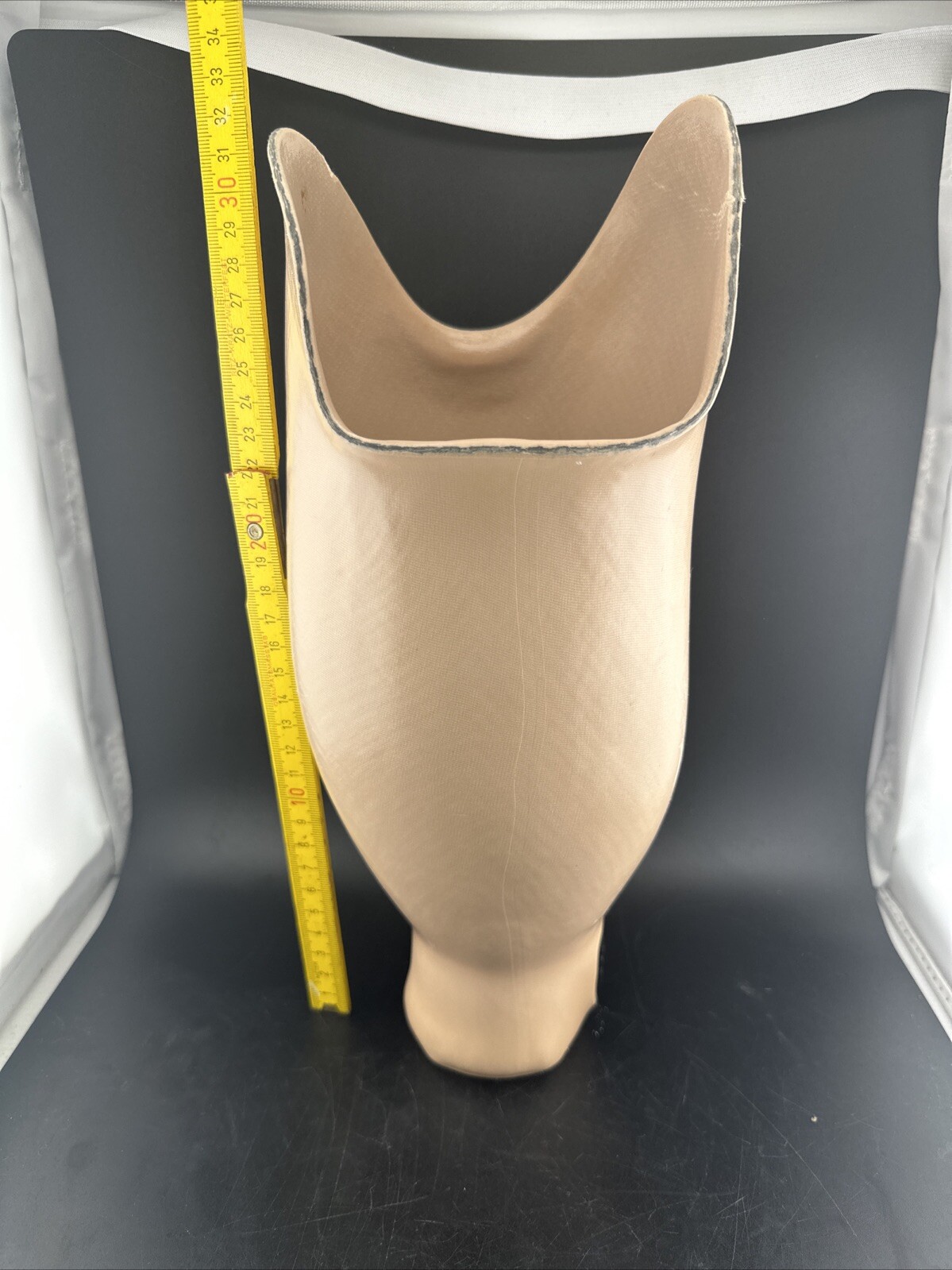 Prosthetic Left Below Knee Prosthetic Socket. Not For Medical Use.