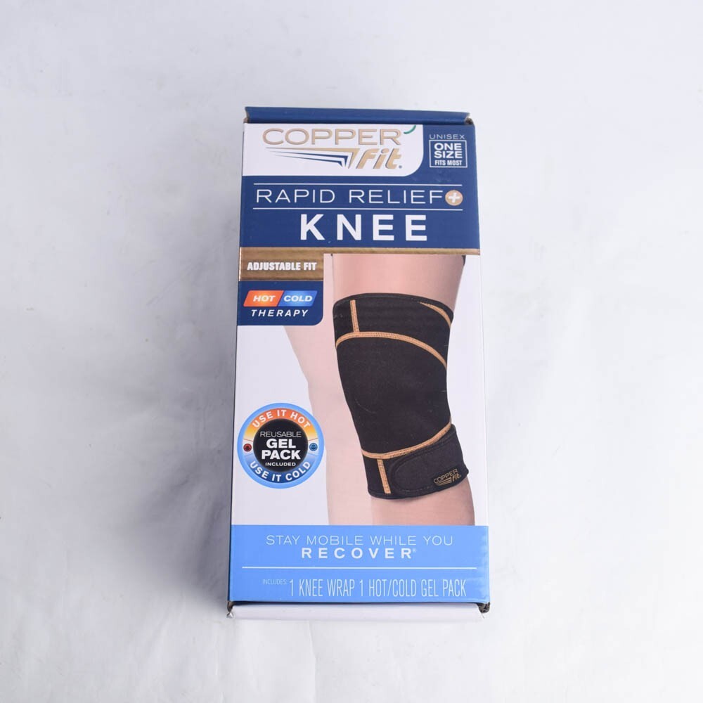 Copper Fit Rapid Relief Knee Wrap Hot/Cold Pack – One Size Fits Most