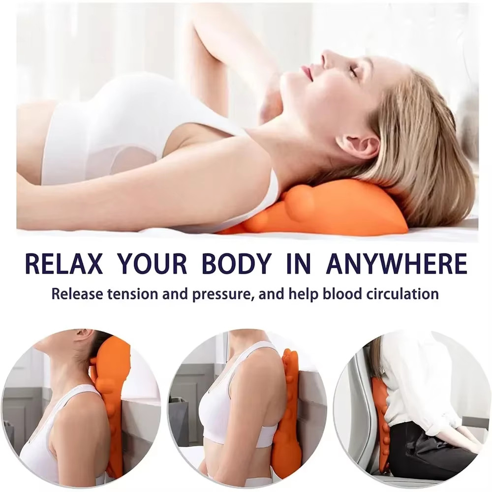 Cervical Traction Device Neck Shoulder Stretcher for Pain Relief Massage