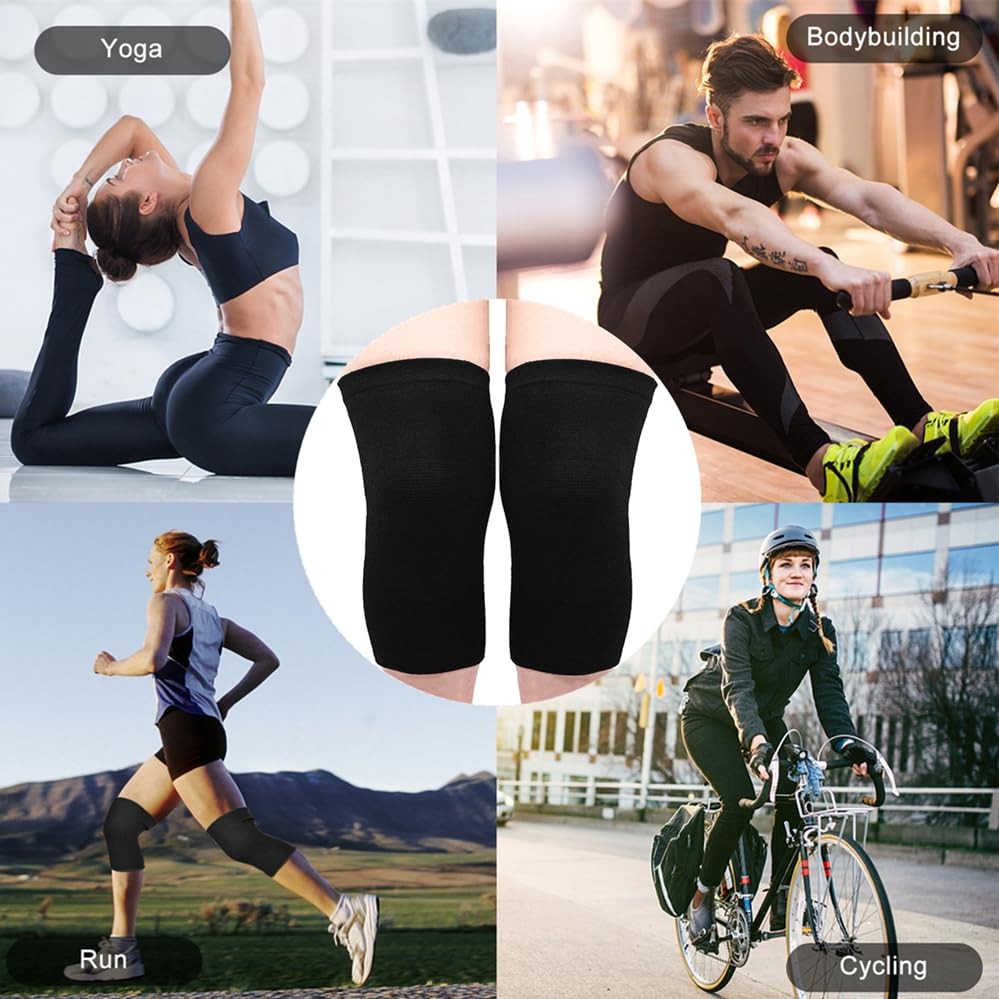 2 Pack Knee Brace, Sport Knee Pad, Knee Support Compression Sleeve, Running K…