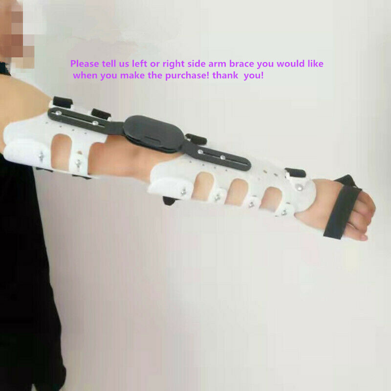 Adjustable Hinged Elbow Joint Arm Fixed Brace Support Splint Orthosis Band