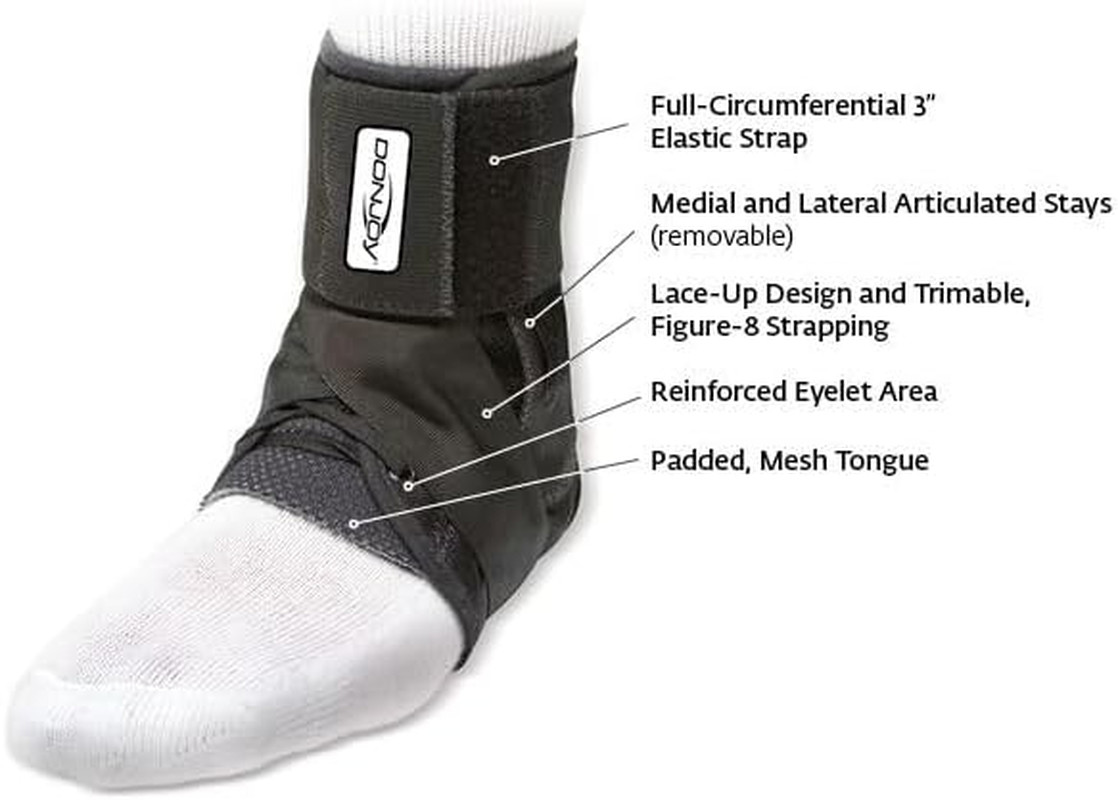 Stabilizing Pro Ankle Support Brace, Black, Medium
