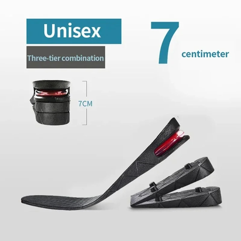 NEW 1Pair Height Increase Insole for Feet 3cm 5cm 7cm 9cm Variable Height Shoes