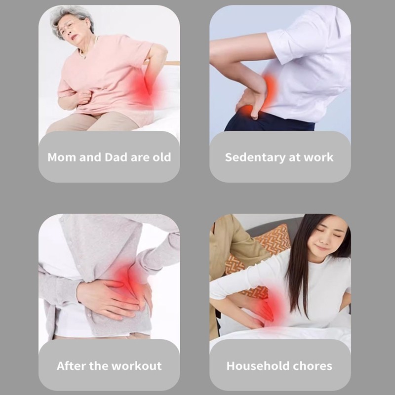 Electric Warming Belt Heating Waist Brace Lower Back Pain Relief Therapy Support