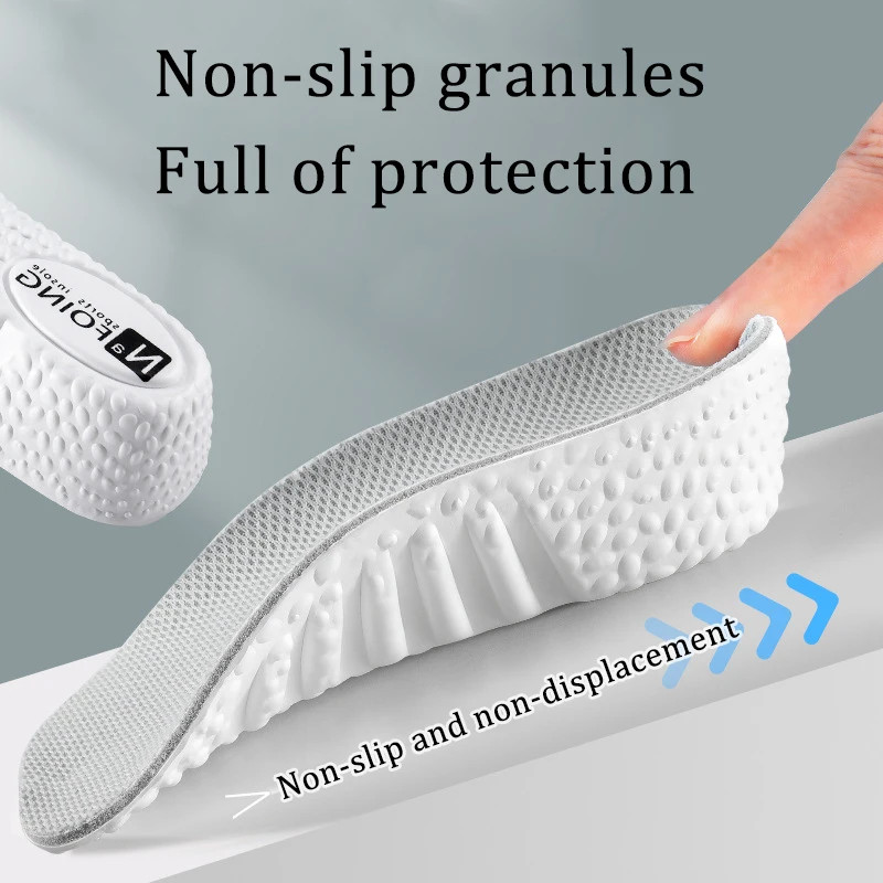 Memory Foam Height Increase Insoles Sneakers Heel Lift Shoe Pads for Men Women S