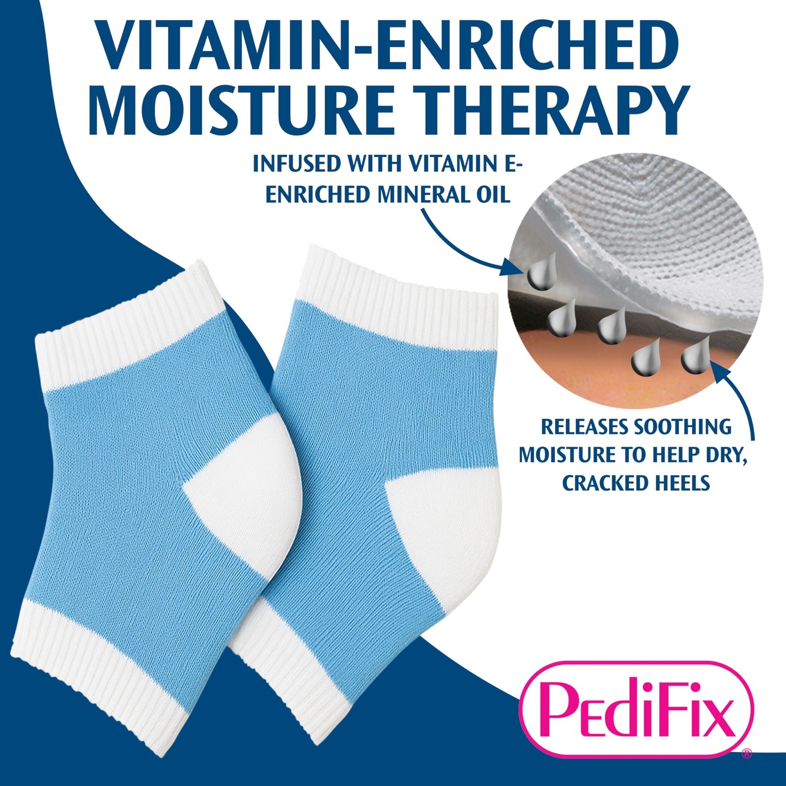 PediFix Visco-Gel Heel-So-Smooth Heel Sleeves – One Size Fits Most