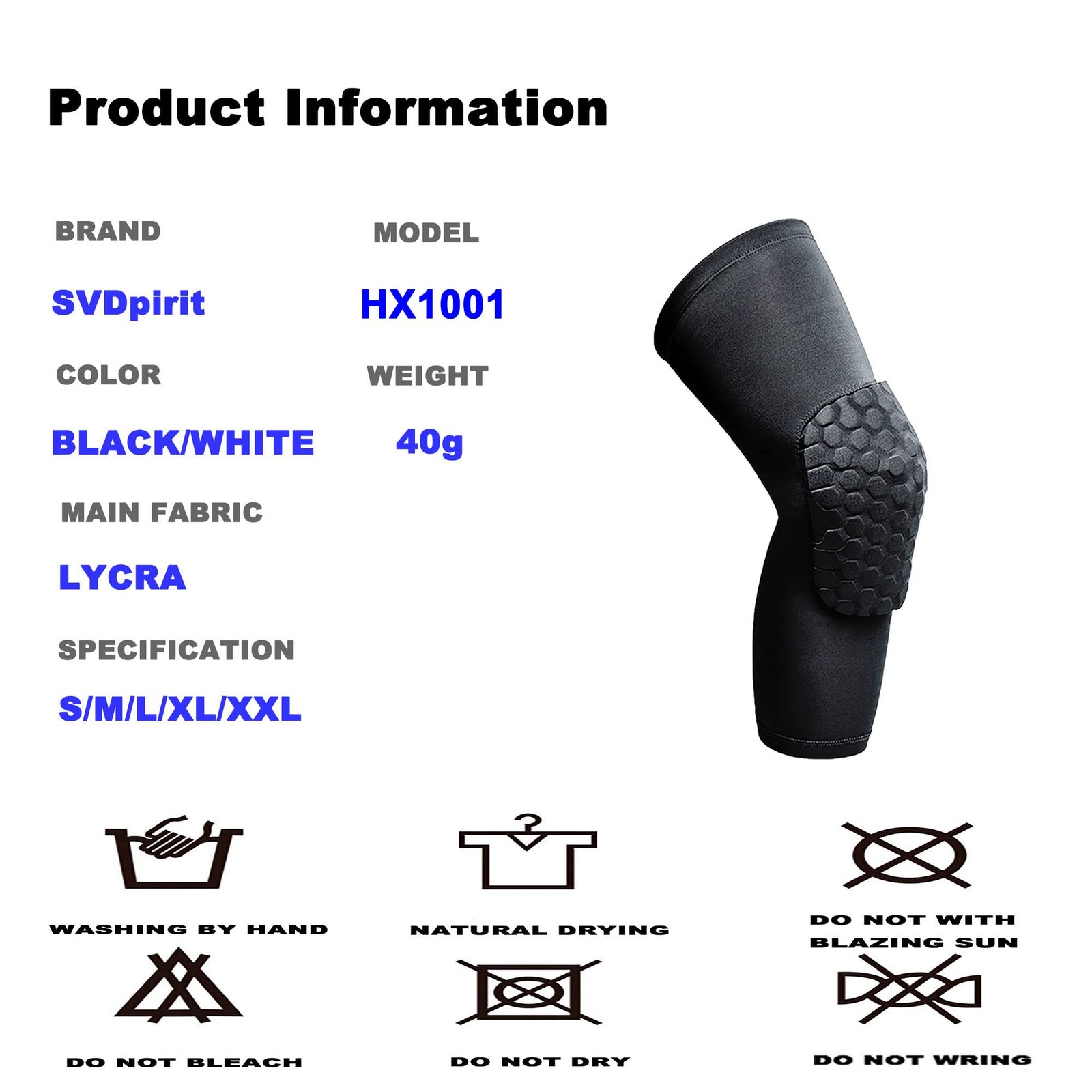 Full Knee Calf Padded Compression Leg Sleeve(1pc),Thigh Sports Protective Gea…