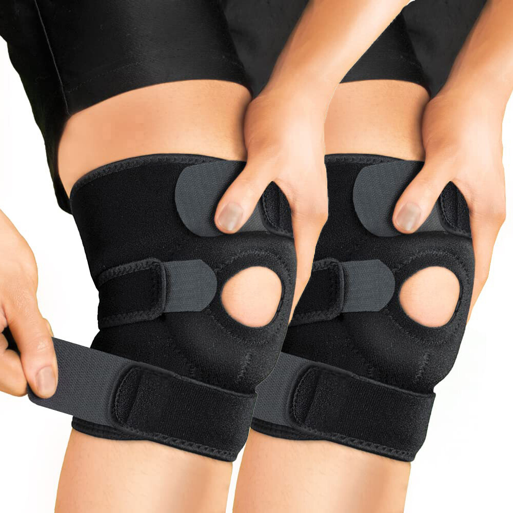 Knee Support Brace Stabilizers & Patella Gel Pad Meniscus Wrap Joint Pain Relief
