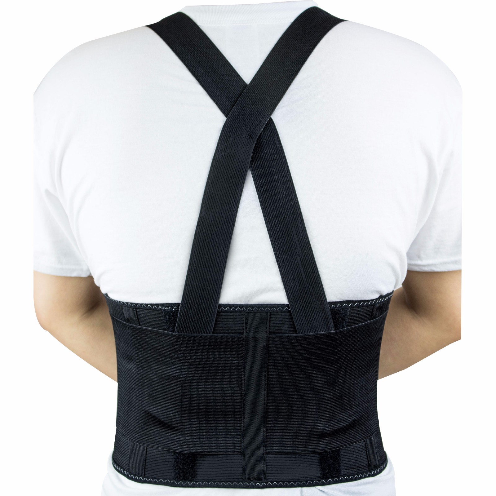 RK Lift Back Support Brace Belt with Dual Shoulder Adjustable Strap -RK-BST11