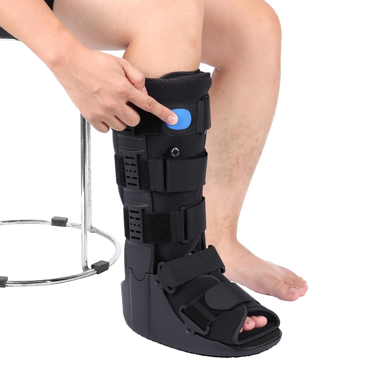 Non-Slip Tall Air Fracture Boot for Comfortable Walking – Adjustable Large Size