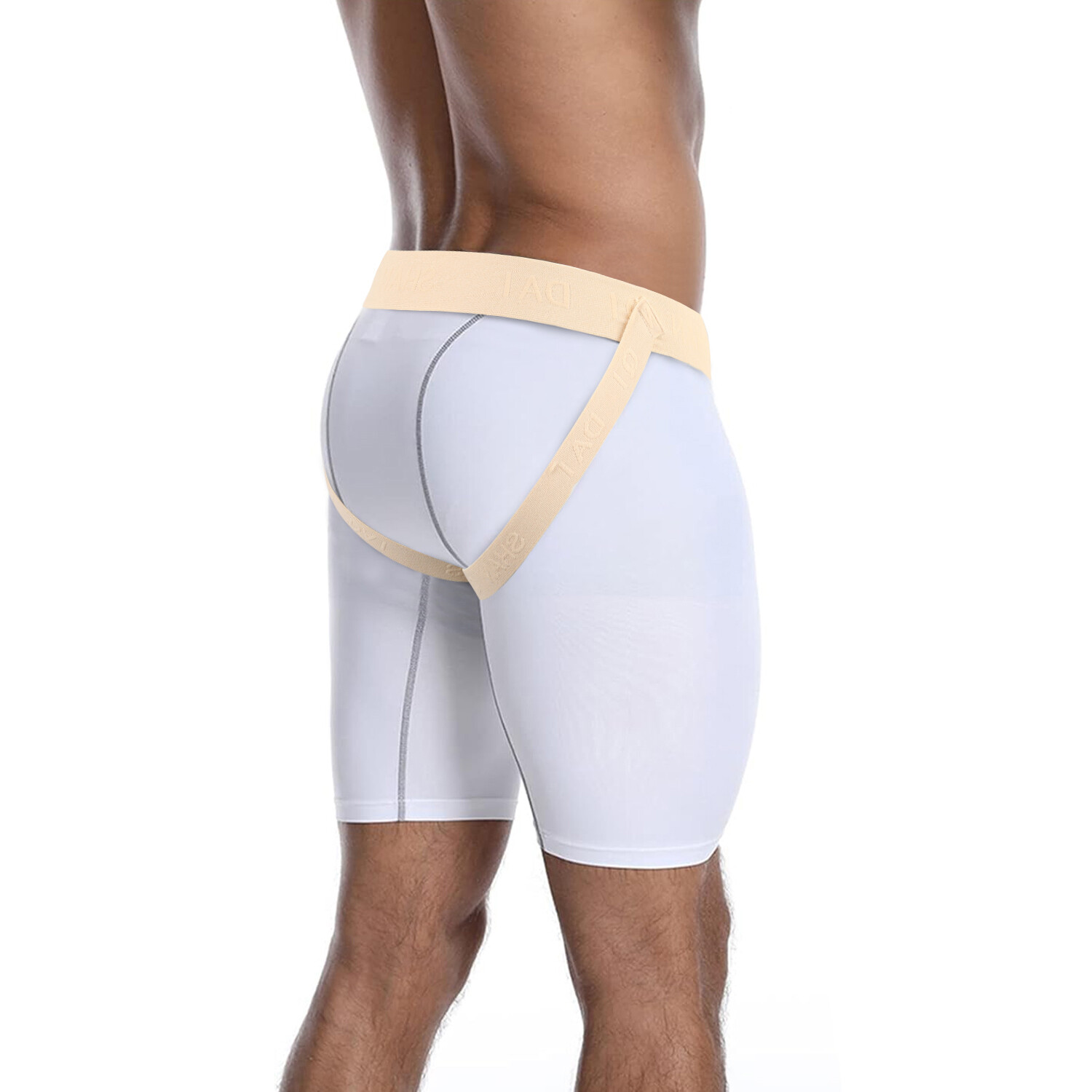 Inguinal Hernia Support Belt Double Adjustable with 4 Removable Compression Pad