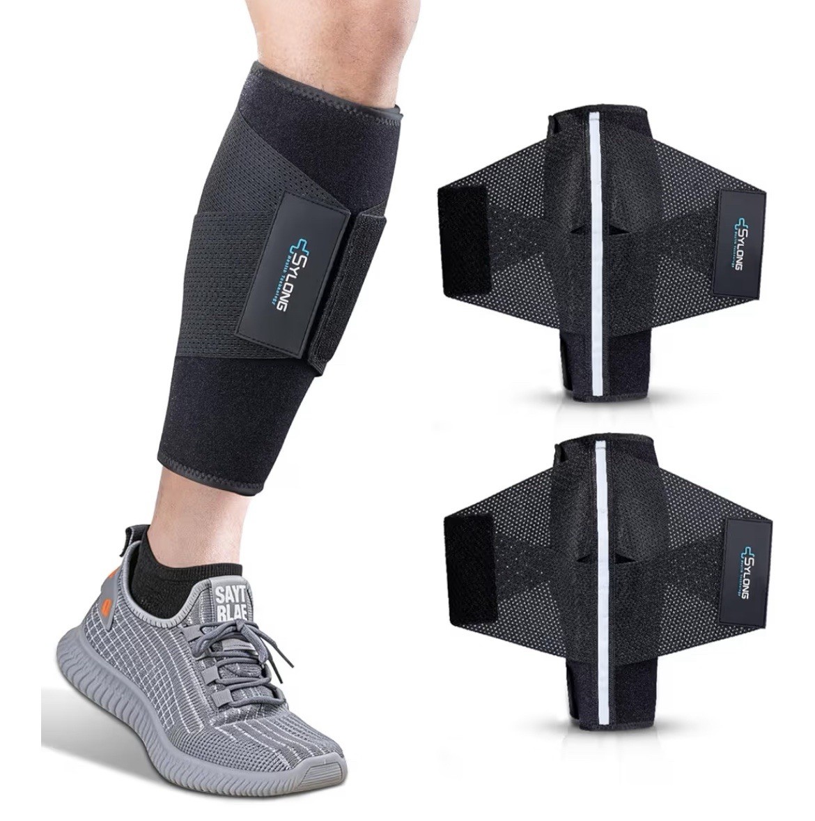 Calf Compression Wrap Brace for Men & , for Swelling Torn Calf Muscle, Size S/M