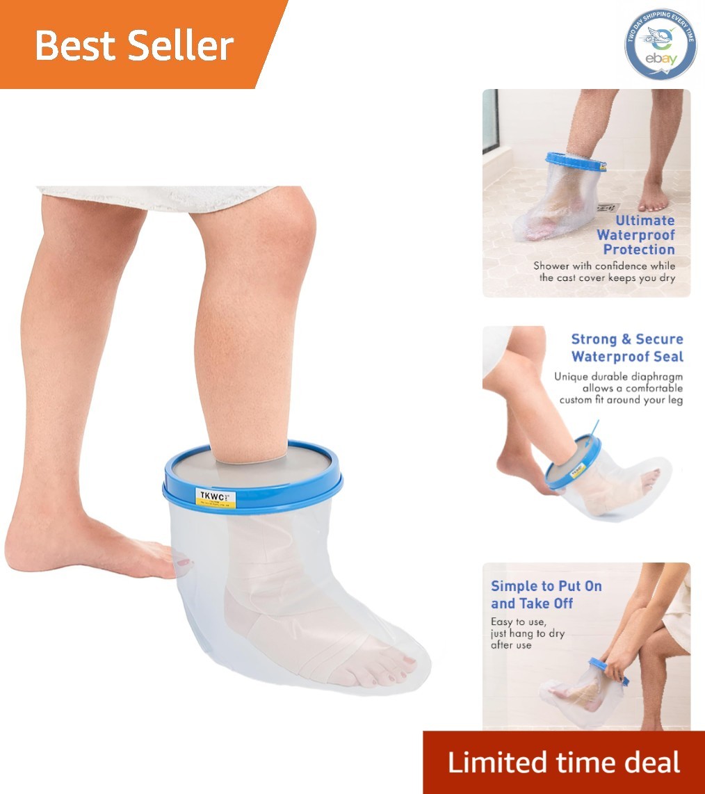 Reusable Waterproof Cast Cover for Showering – Comfortable Foot & Ankle Guard