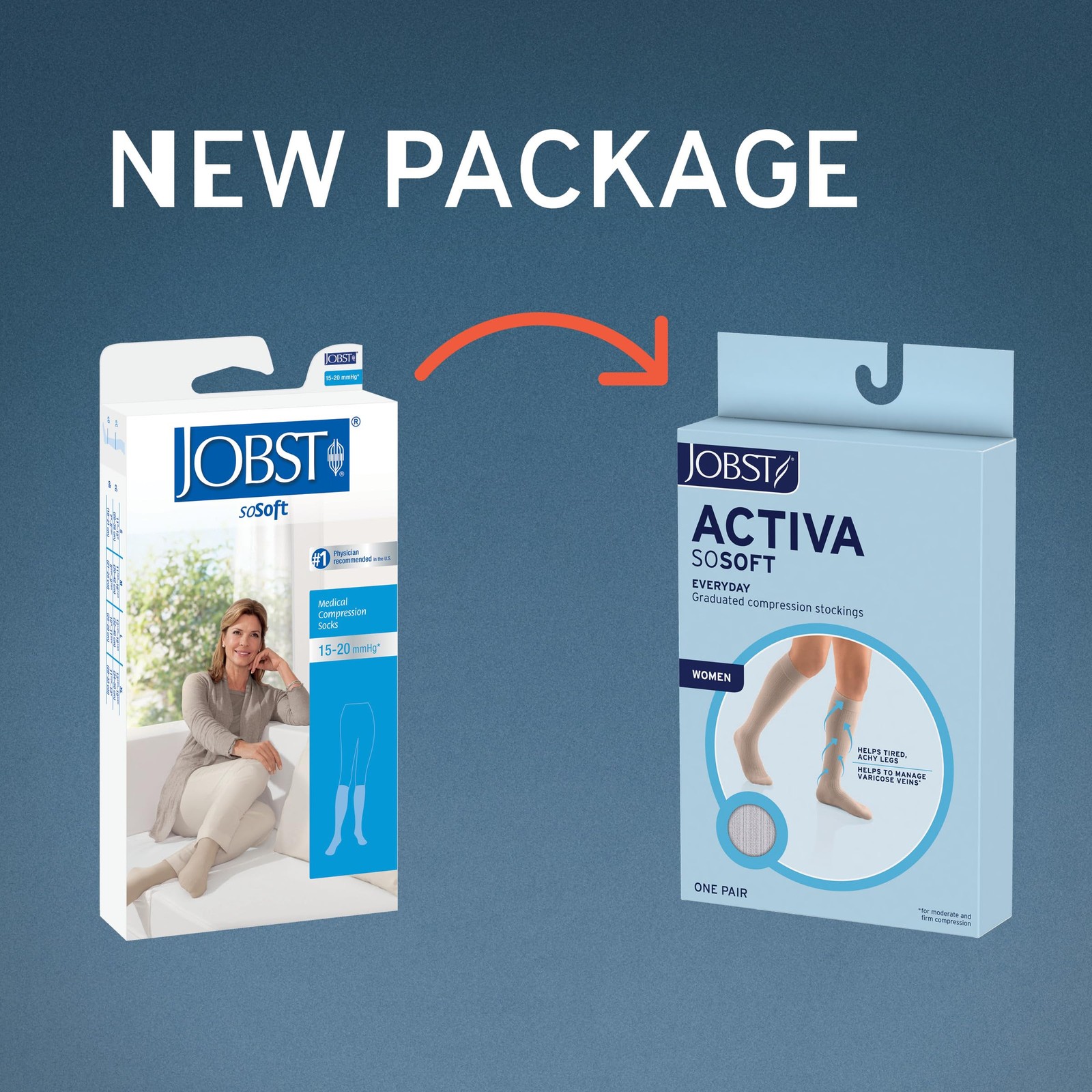 JOBST ACTIVA SoSoft 15-20 mmHg Compression Socks Knee High Closed Large, Sand