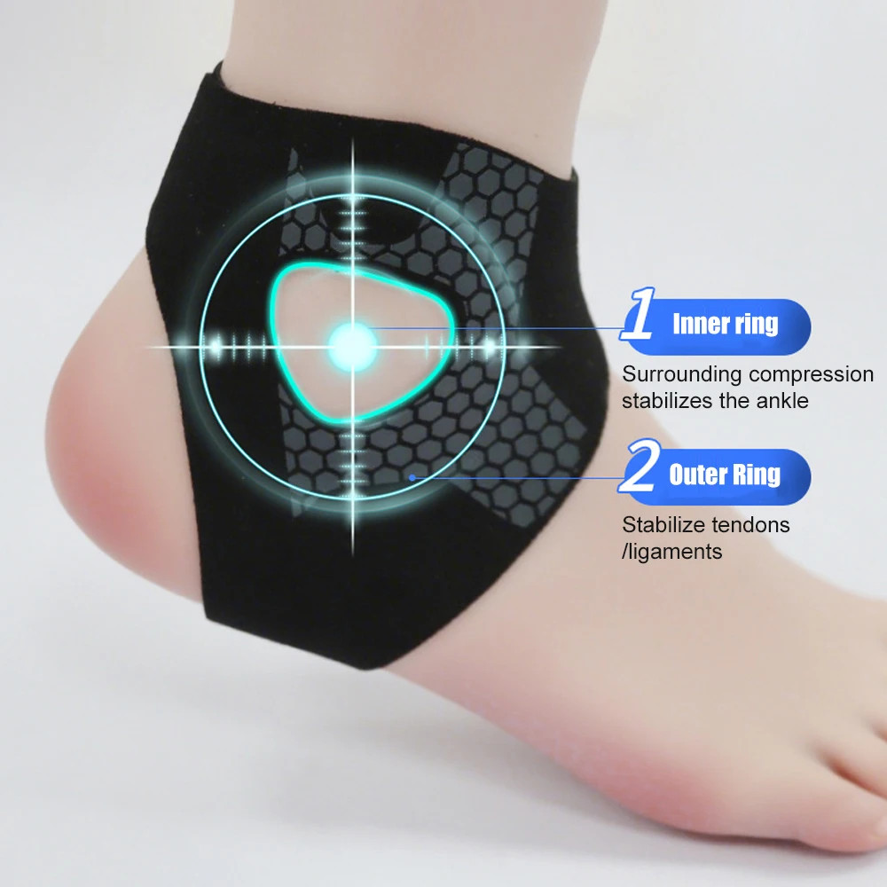 Breathable Neoprene Ankle Brace 1PCS Compression Sleeve For Arthritis Plantar