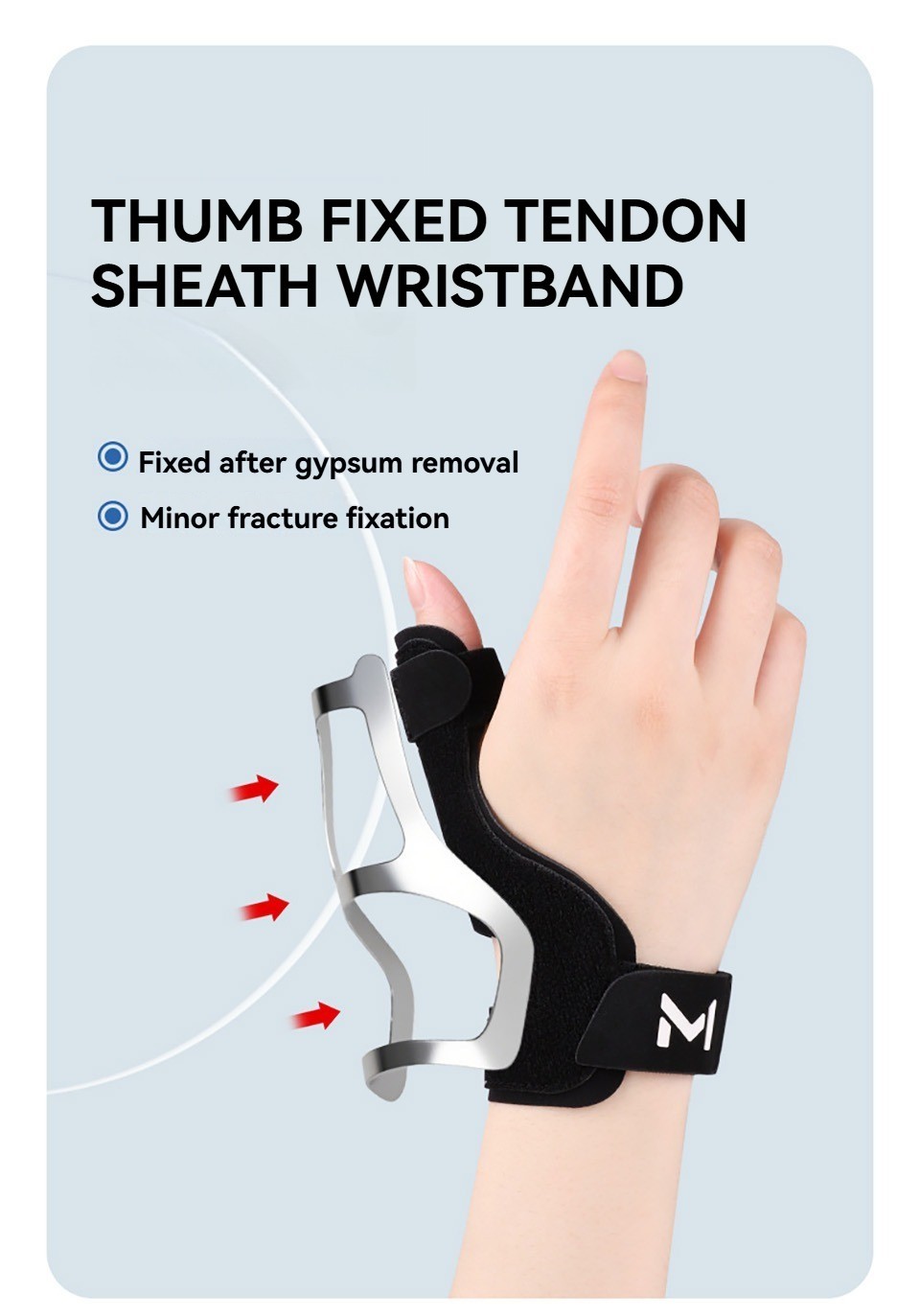Thumb Wrist Support Brace Carpal Tunnel Sprain Splint Arthritis Left Right Black