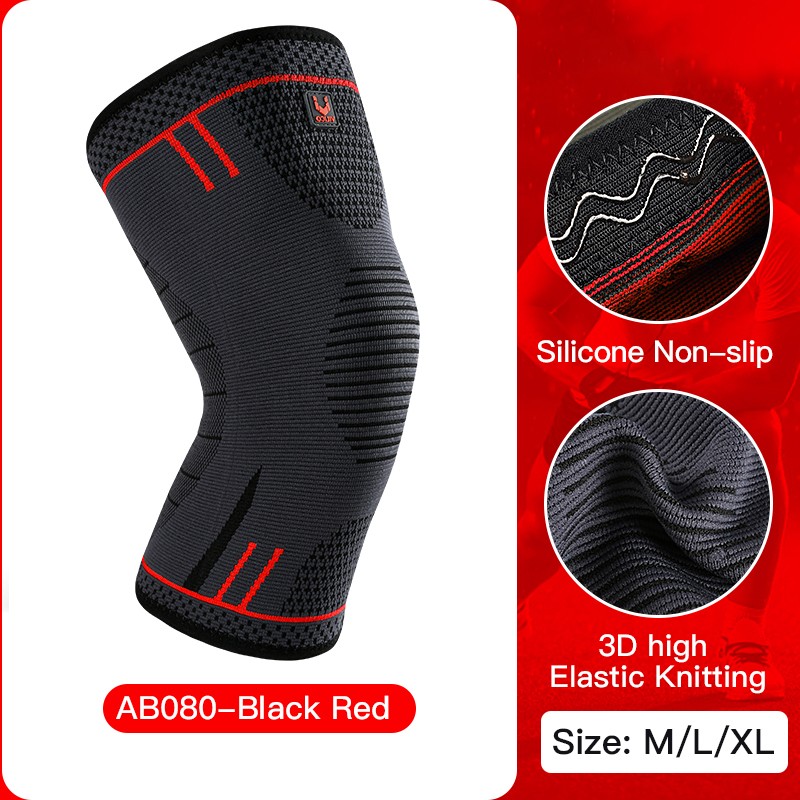 Elastic Breathable Compression Knee Support Sleeve Basketball Running Cycling