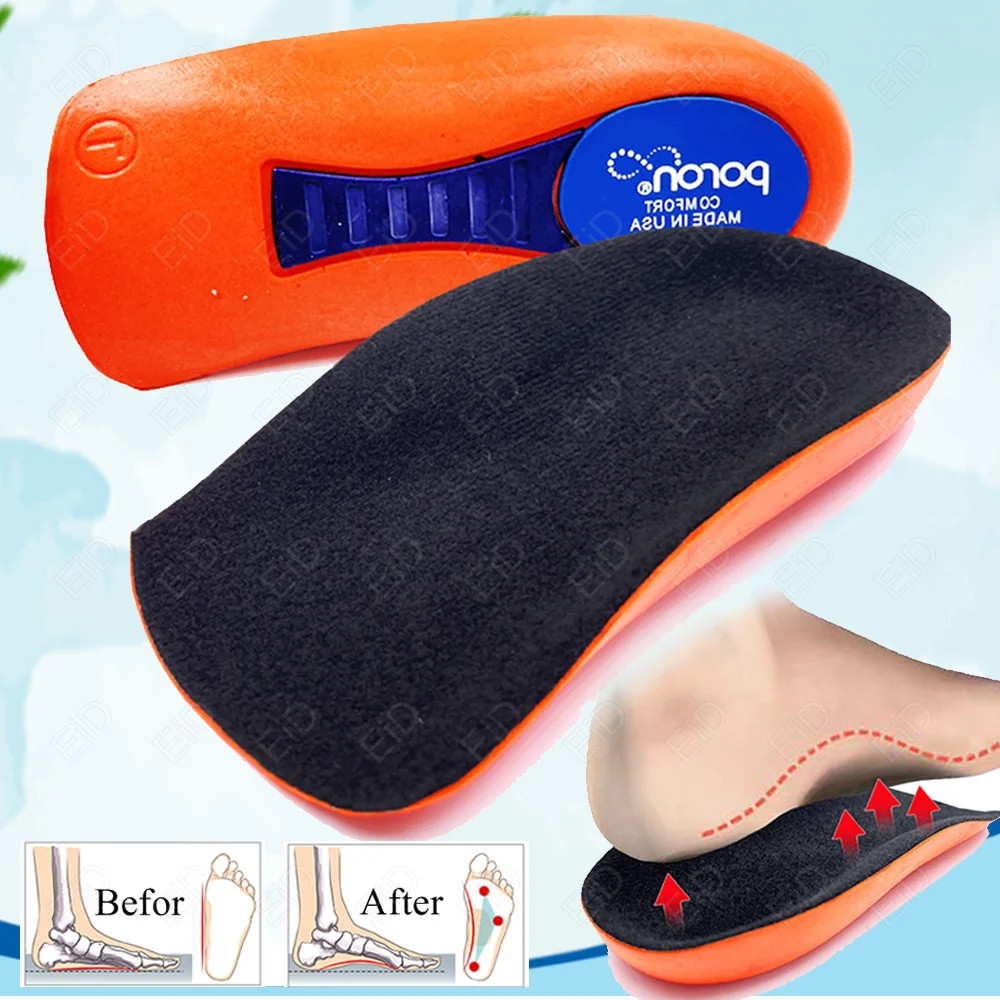 Half Orthopedic Insoles for Men Women Foot Heel Spurs Pain Cushion Foot Massager