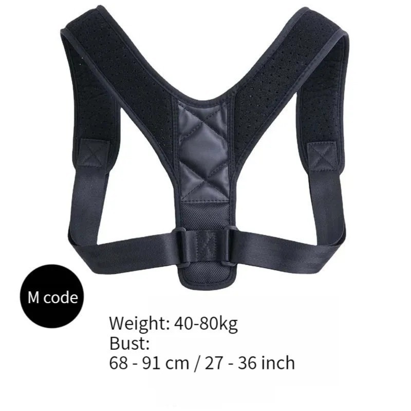 Unisex Back Posture Corrector Belt Hunchback Support Breathable Brace