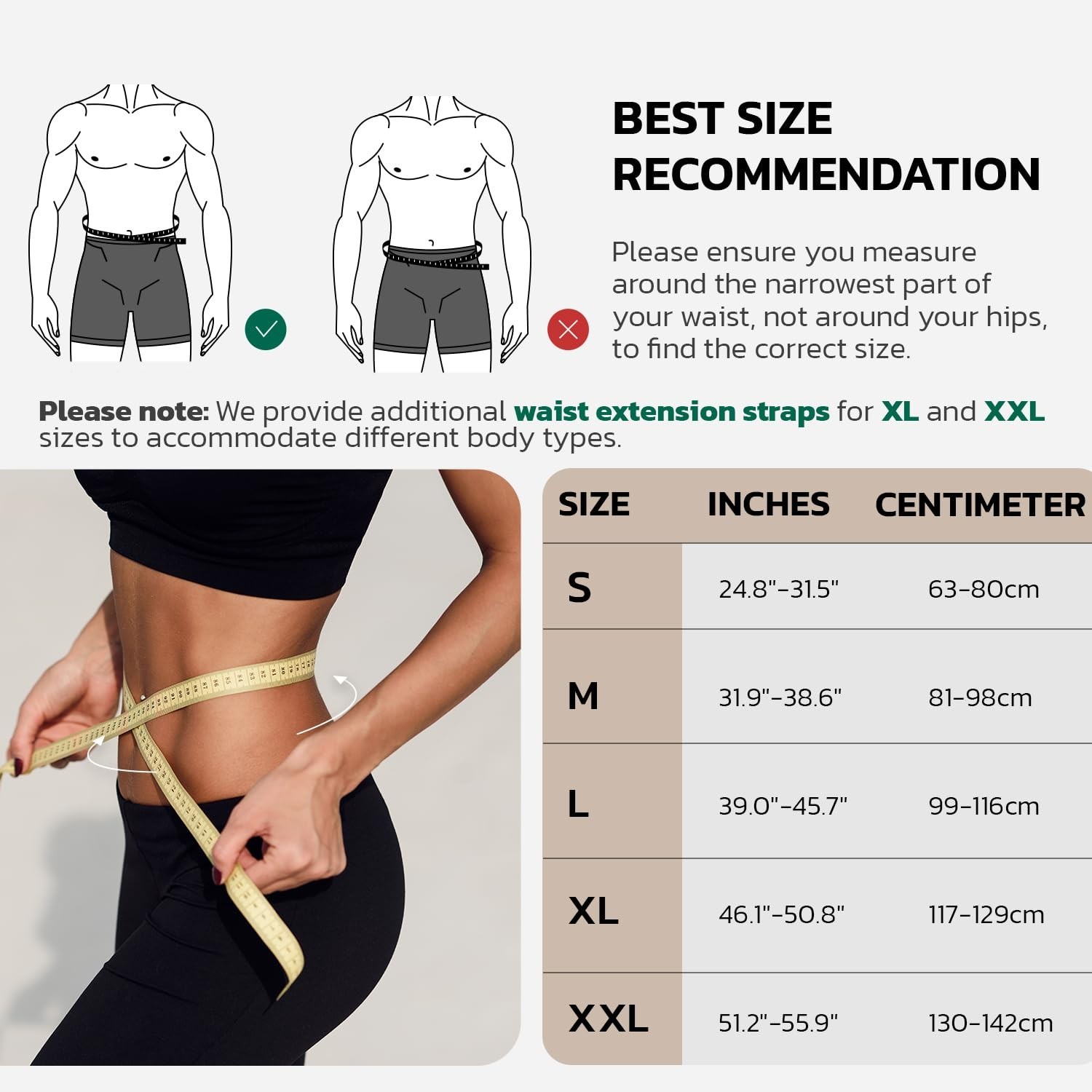 Lower Back Pain Relief Brace for Men & Women – 360° Support Belt, Soft & Breatha