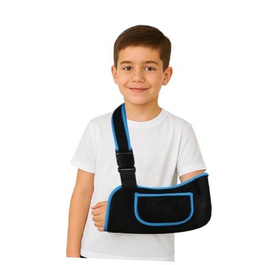 mosago Kids Arm Sling, Lightweight Breathable Mesh Shoulder S (Kids) Blue