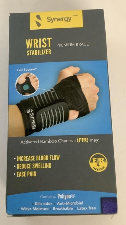 NEW Synergy SYP031 Wrist Stabilizer Premium Brace Size S/M 12cm-20cm 5in-8in