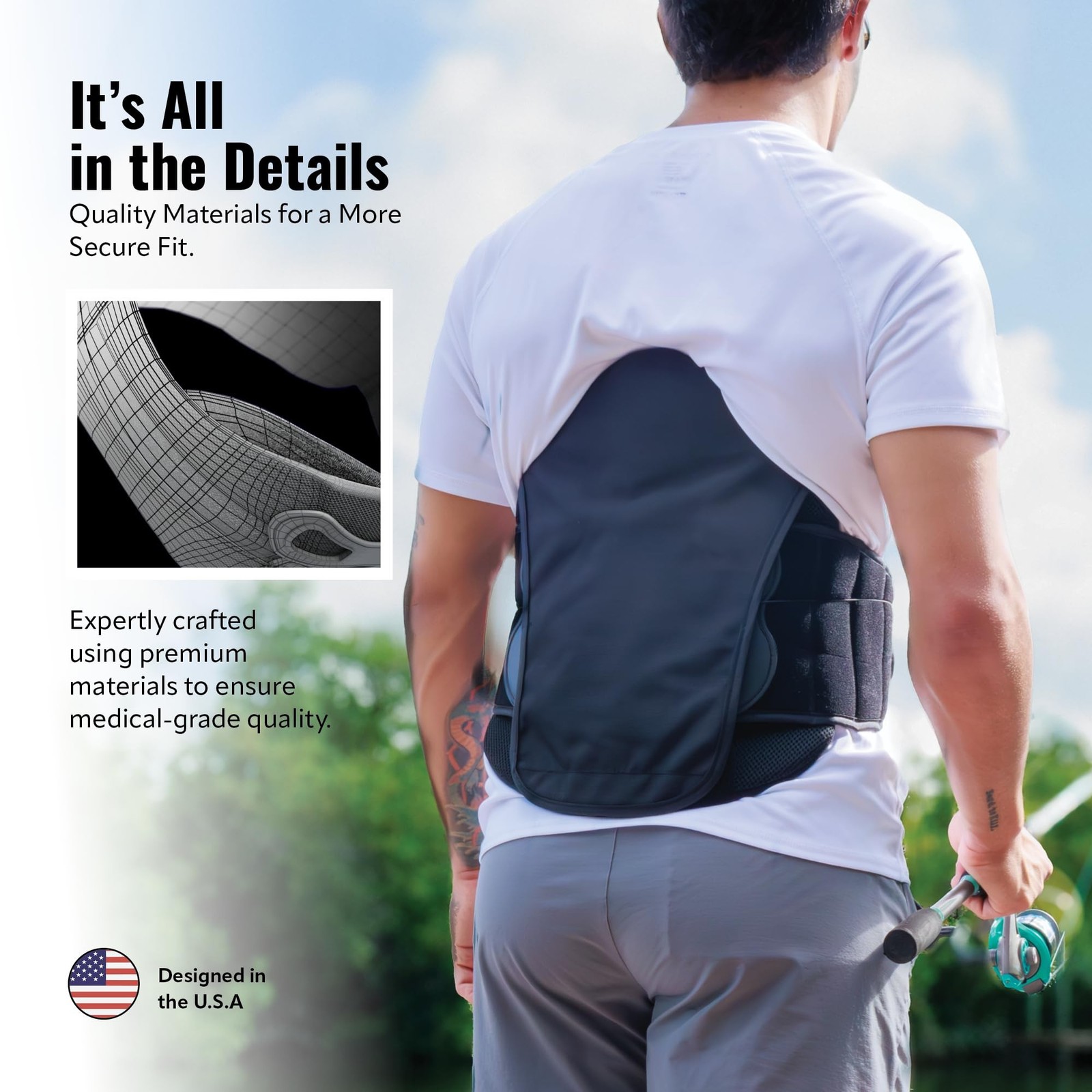 Braceapedia CompressRx Universal LSO High Back Brace – Lumbar Support Belt