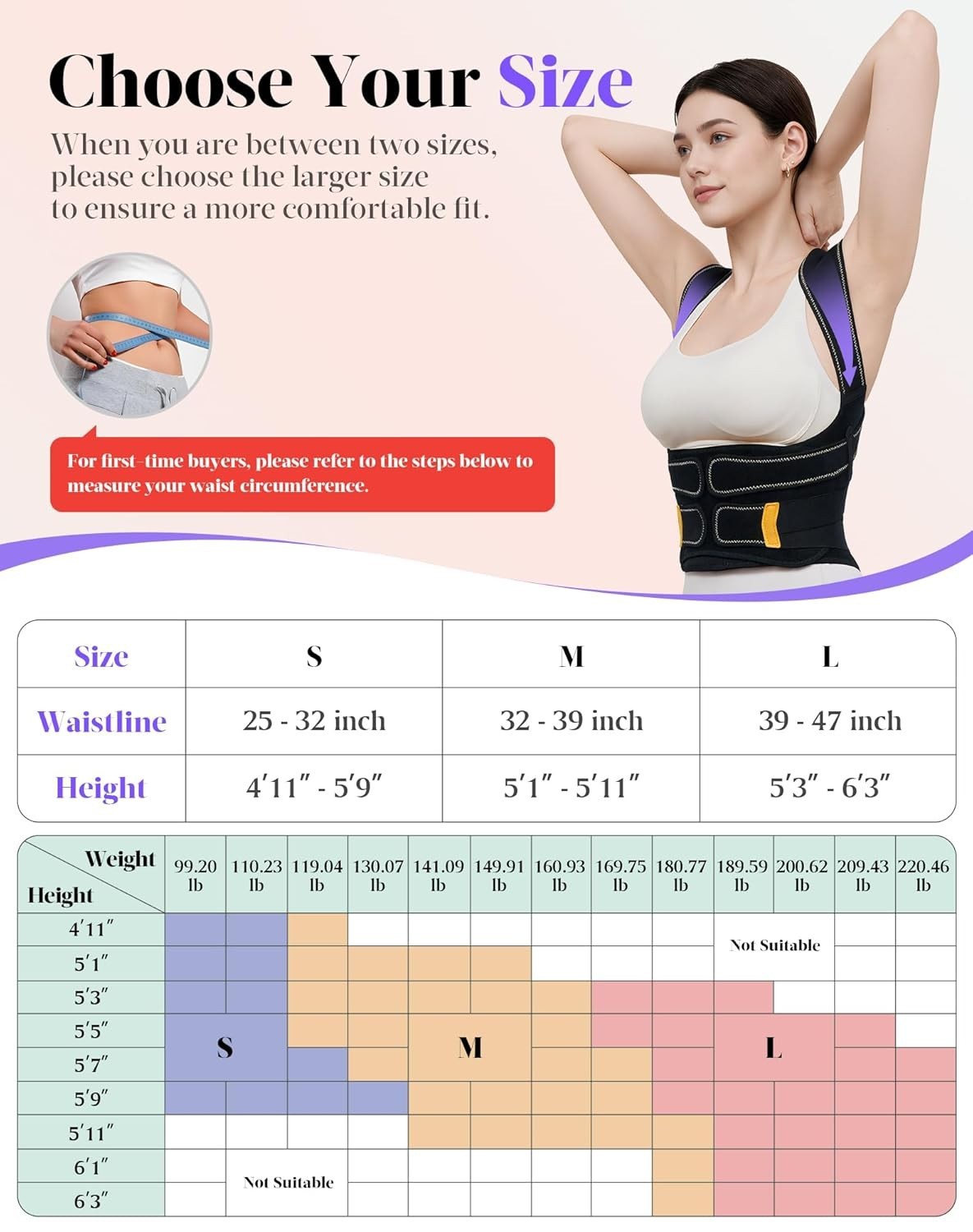 FSA/HSA Eligible Adjustable Posture Corrector – Large Size for Ultimate Support